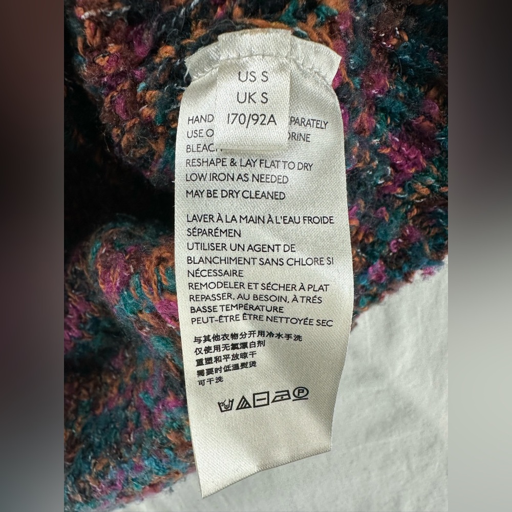 Free People Highland Space Knit Oversize Sweater Womens Size Small - Picture 6 of 7
